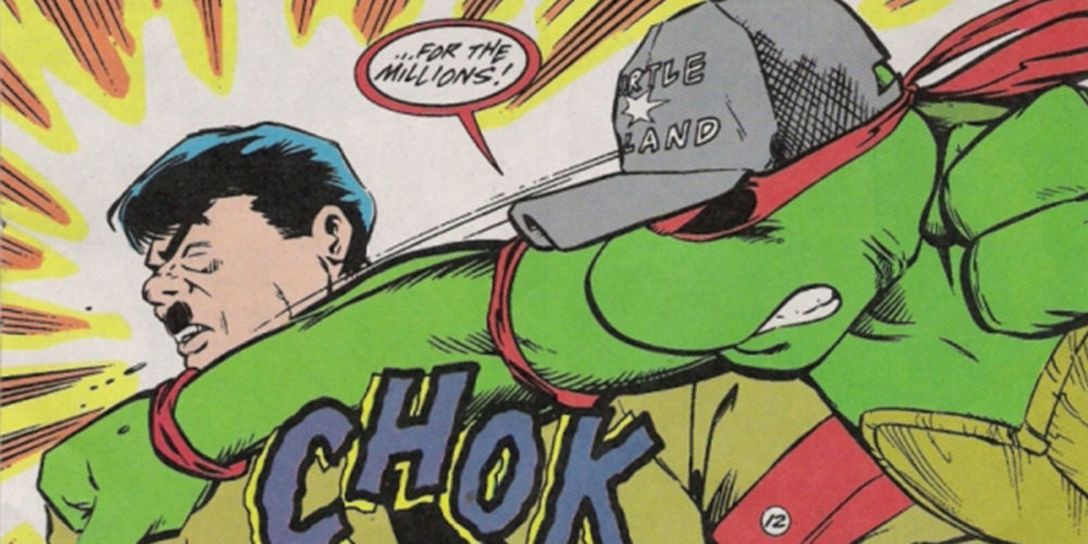 Raphael Ninja Turtle Punches Hitler