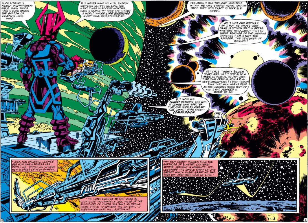 From Marvel Comics: Galactus considers his place in the uncaring cosmos