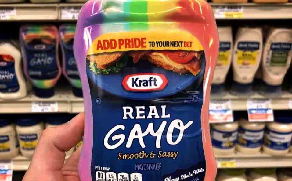 Add pride to your BLT says Kraft Mayo packaging.