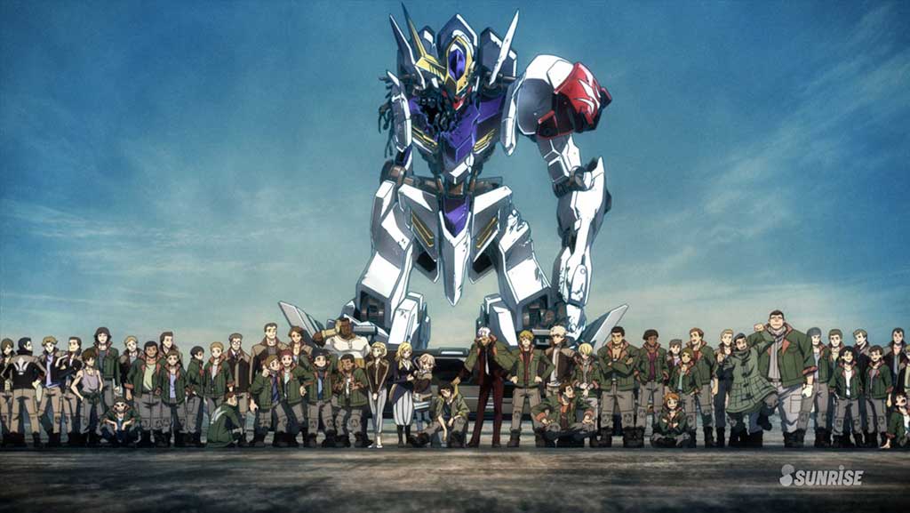 The animated cast of Mobile Suit Gundam Iron-Blooded Orphans