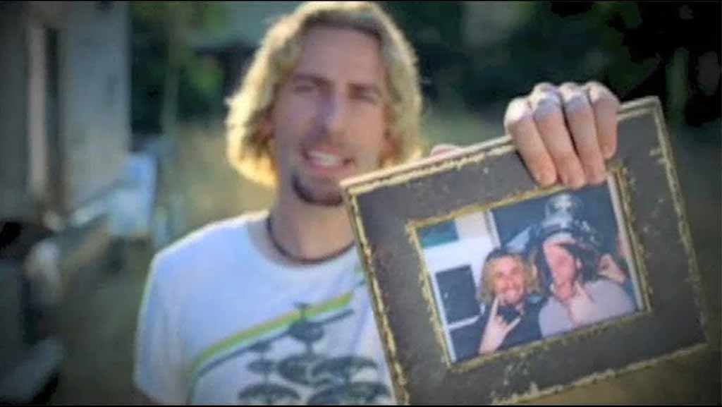Screenshot from Nickelback's video for Photograph