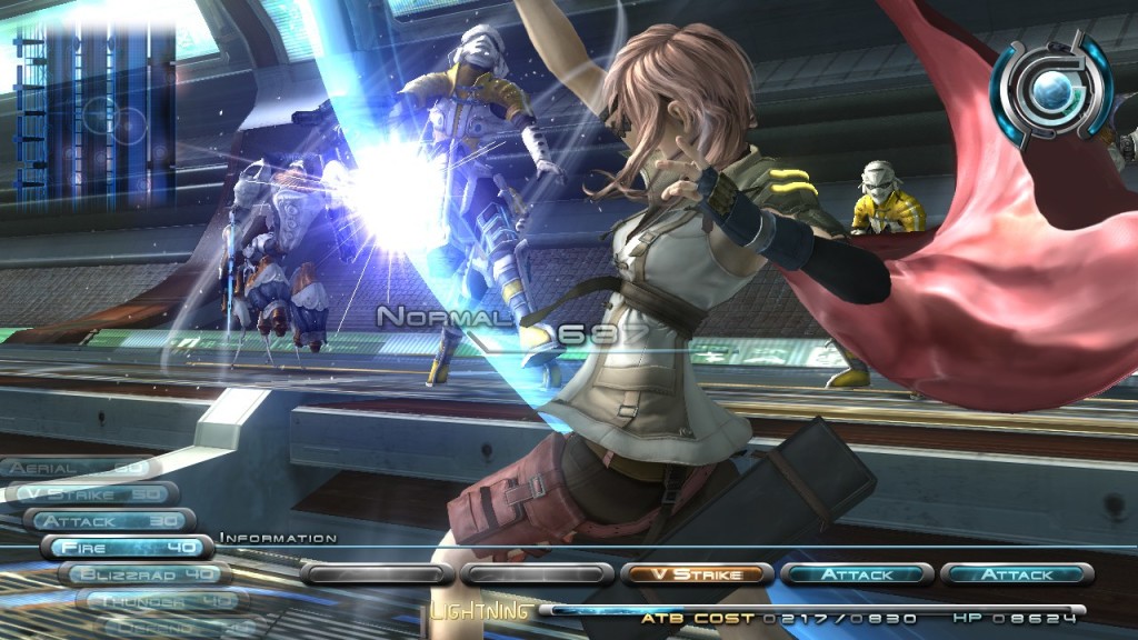 Lightning battles soldiers in a flashy scene with a dynamic camera angle.