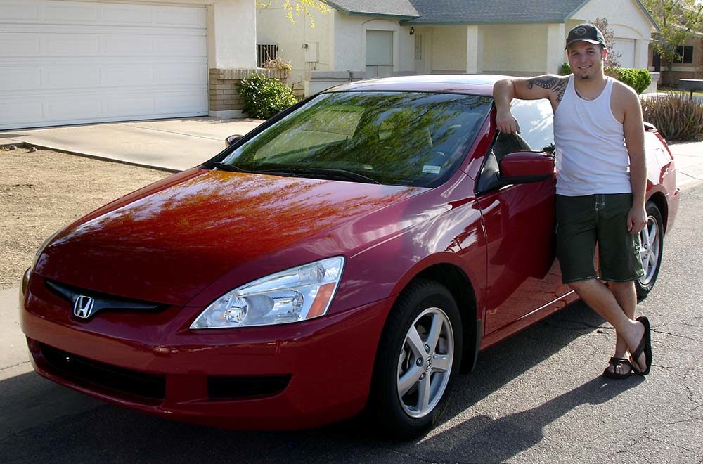 Me with my car 2007, shortly before my weight loss journey began