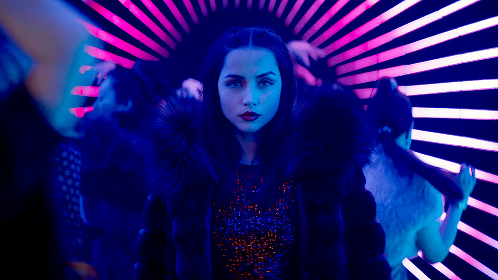 Ana De Armas in Ballerina entering the VIP club scene