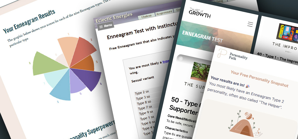 Four different enneagram tests