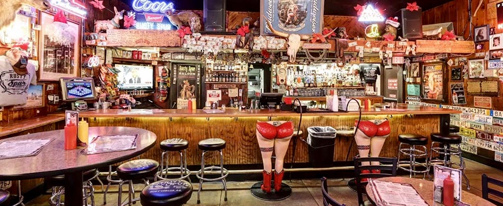 A gaudy country music bar typical in Phoenix Arizona