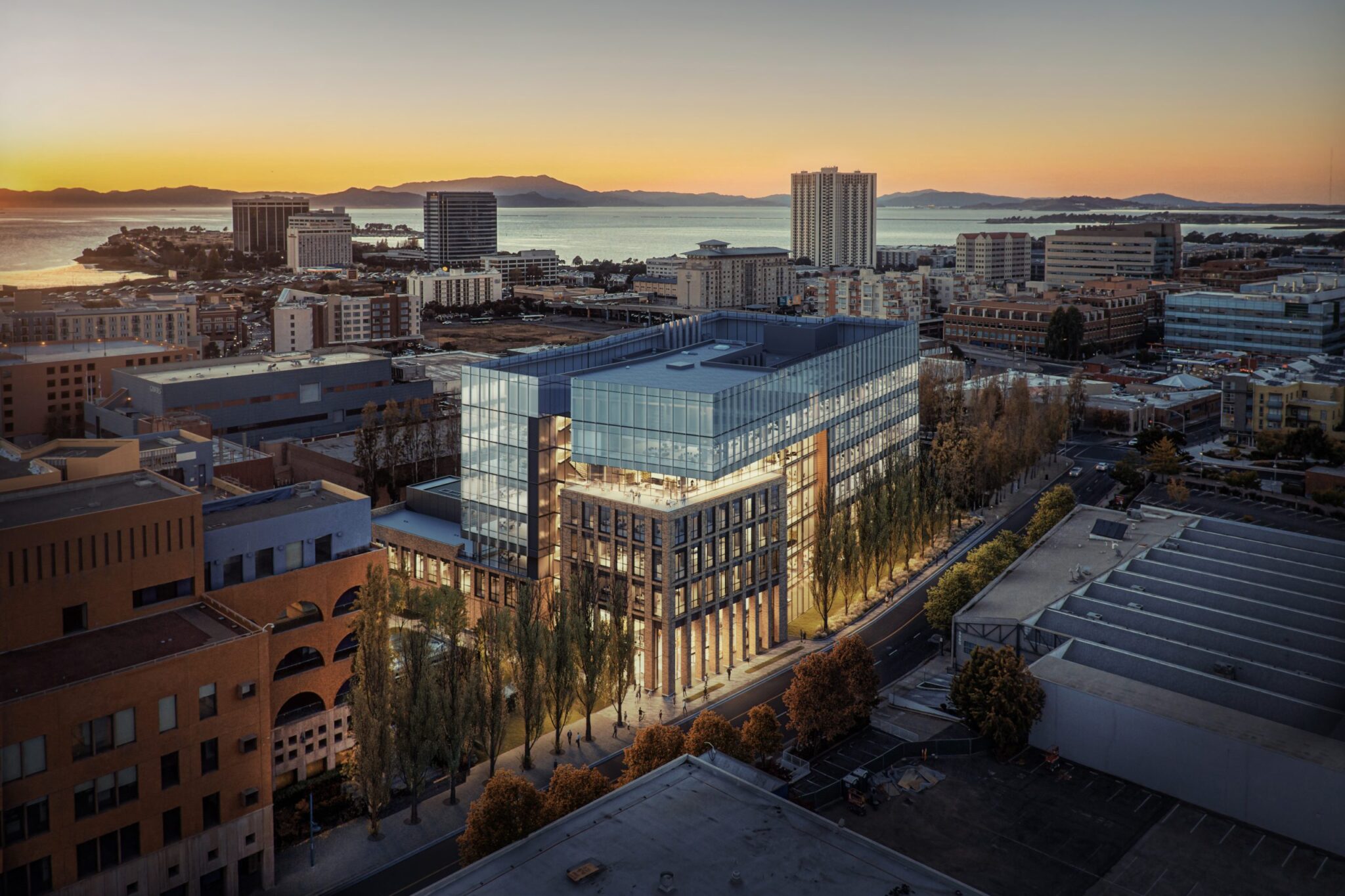 Concept art for the proposed Sutter Hospital in Emeryville. Provided by Sutter.